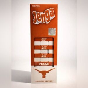 University of Texas Longhorns Jenga Collector’s Edition Game 2010 NEW OPEN BOX